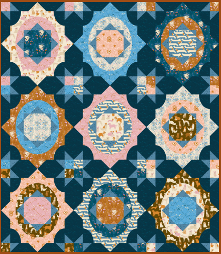 TARALEE QUILTERY - CAMEOS - SARAH WATTS - DOG PARK Quilt Kit