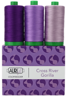 AURIFIL - Thread Color Builder 2021: October - Cross River Gorilla - Artistic Quilts with Color