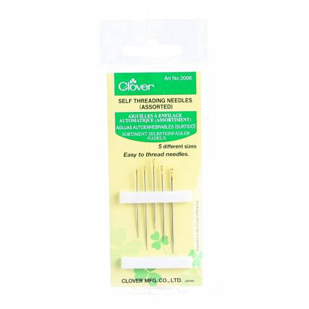 CLOVER SELF / EASY THREADING NEEDLES 5CT