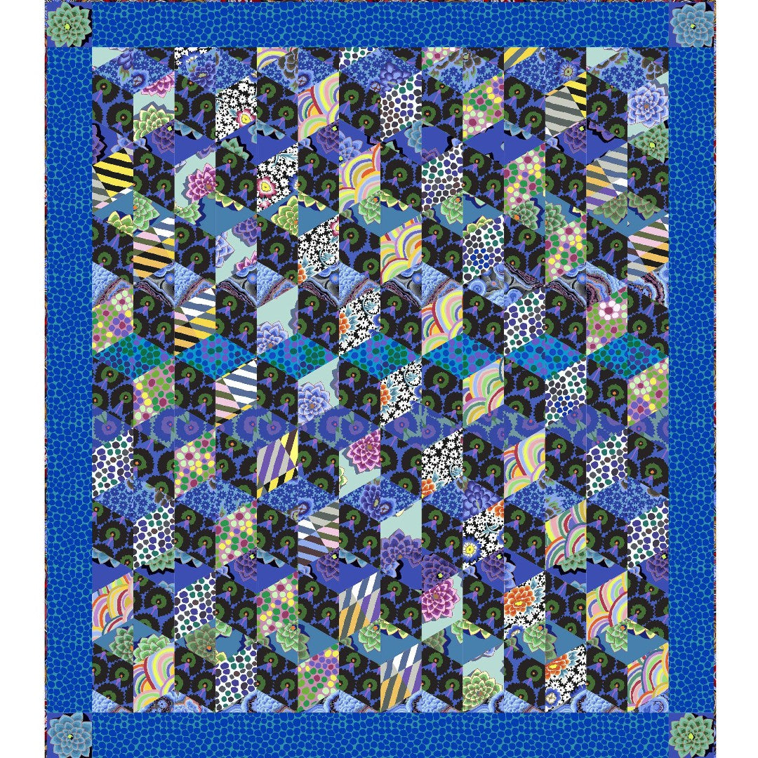 KAFFE - KFC FEBRUARY 2022 - Cool Blocks Quilt Kit