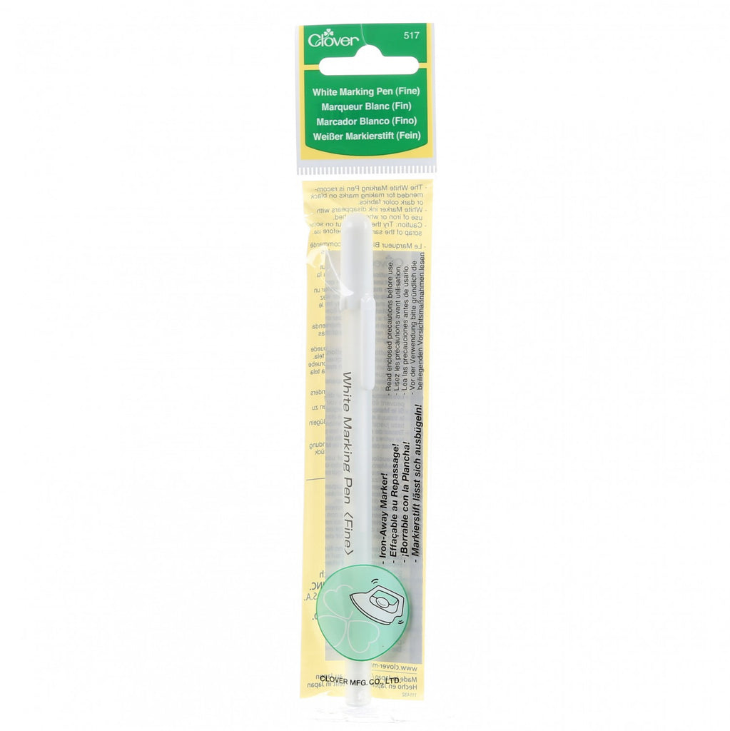 WATER SOLUBLE OR IRON OFF MARKING PEN WHITE