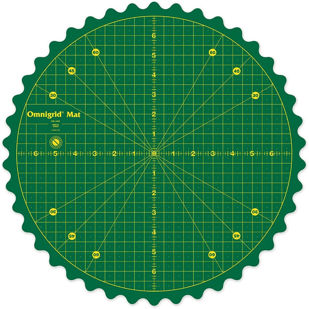 Omnigrid - 360 Rotary Cutting Mat 14" - Artistic Quilts with Color
