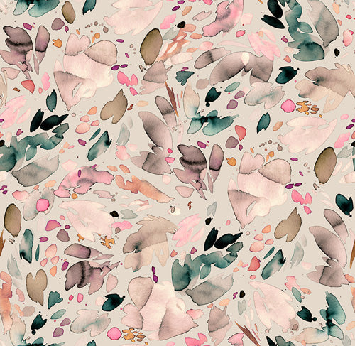 TRANQUIL BREEZE BY NINOLA DESIGNS FOR RJR FABRICS, Beige Digiprint