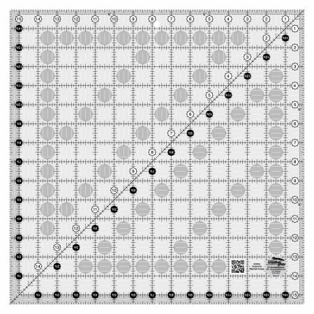 CREATIVE GRIDS QUILT RULER 12-1/2IN SQUARE