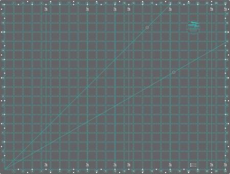 CREATIVE GRIDS SELF-HEALING DOUBLE SIDED ROTARY CUTTING MAT 18IN X 24IN