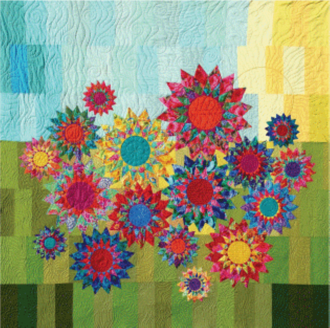 ROBIN RUTH DESIGNS - FAT ROBIN 16-POINT MARINER'S COMPASS BOOK AND RULER COMBO - Artistic Quilts with Color