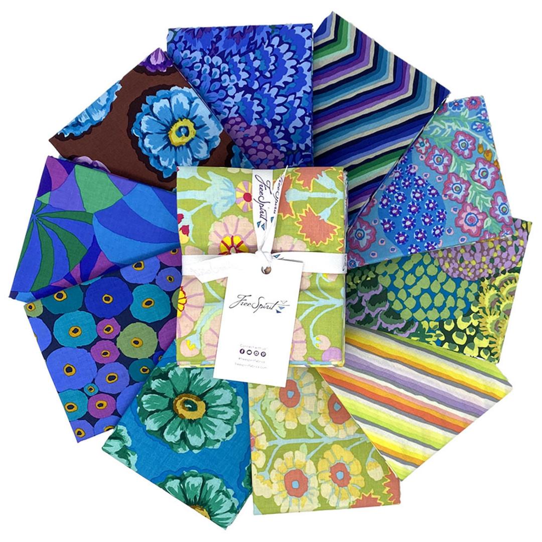 KAFFE 85 & FABULOUS - Blue Half Yard Stack SHIPPING DECEMBER 2022 - Artistic Quilts with Color