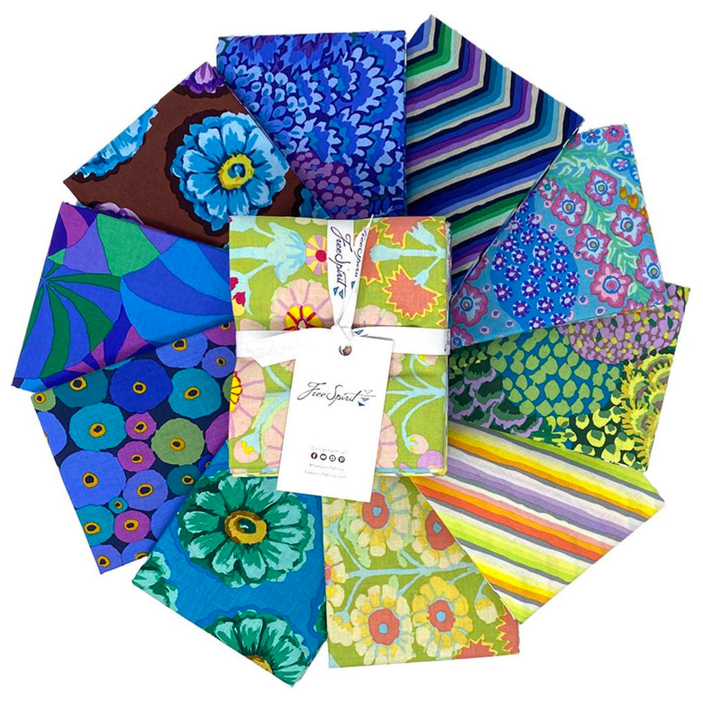 KAFFE 85 & FABULOUS - Blue Half Yard Stack SHIPPING DECEMBER 2022 - Artistic Quilts with Color