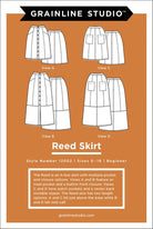 GRAINLINE STUDIO LLC - REED SKIRT PATTERN Sizes 0-18