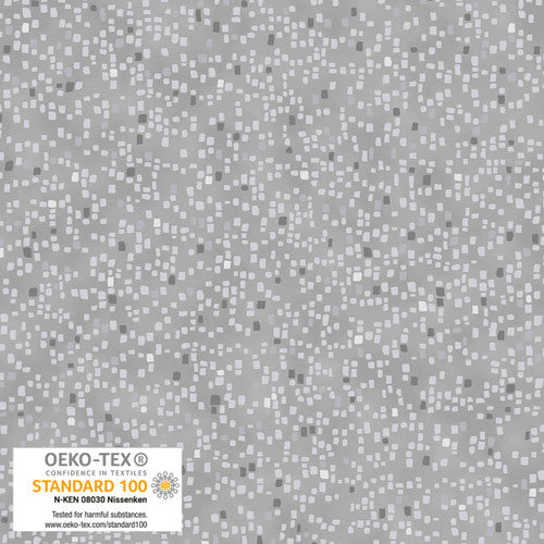 FROSTY SNOWFLAKE BY STOF, Grey Silver, Small Squares