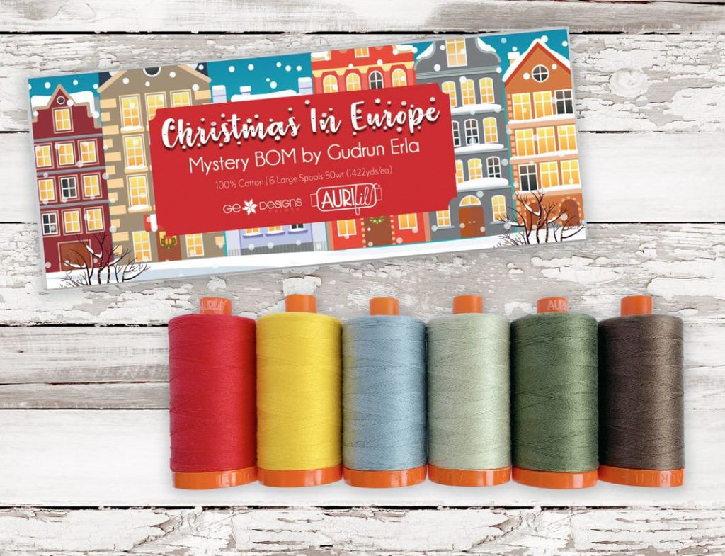 AURIFIL - CHRISTMAS IN EUROPE by Gudrun Erla - Artistic Quilts with Color