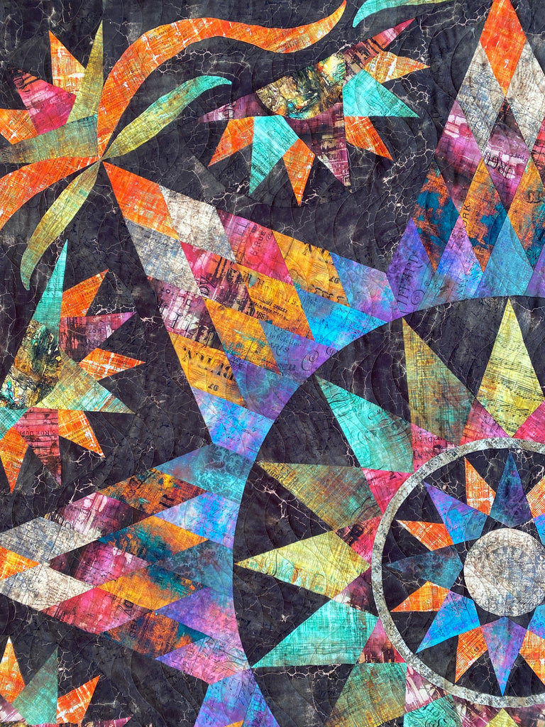 ROBIN RUTH - TARNISHED STAR PATTERN - Artistic Quilts with Color