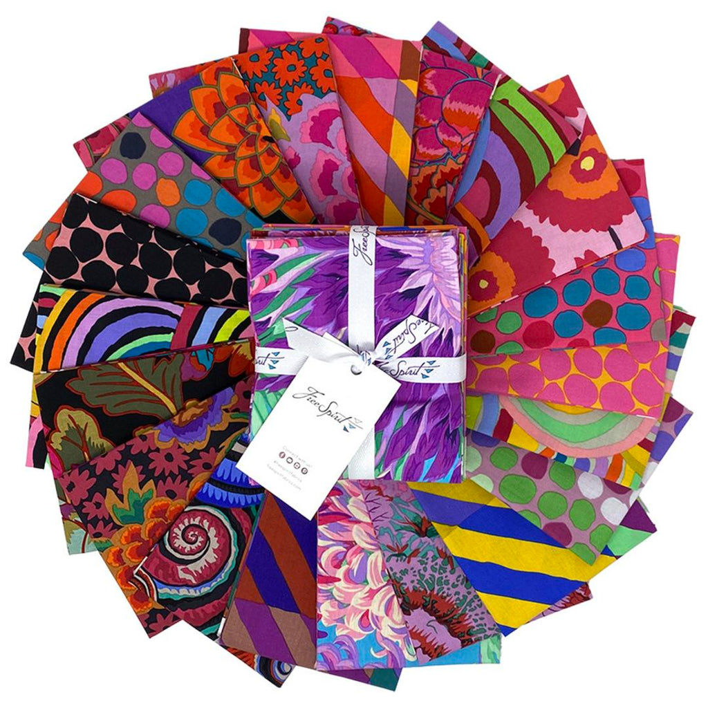 KAFFE FASSETT COLLECTIVE - KFC FEBRUARY 2022 - Mars Colorway Fat Quarter Bundle - Artistic Quilts with Color
