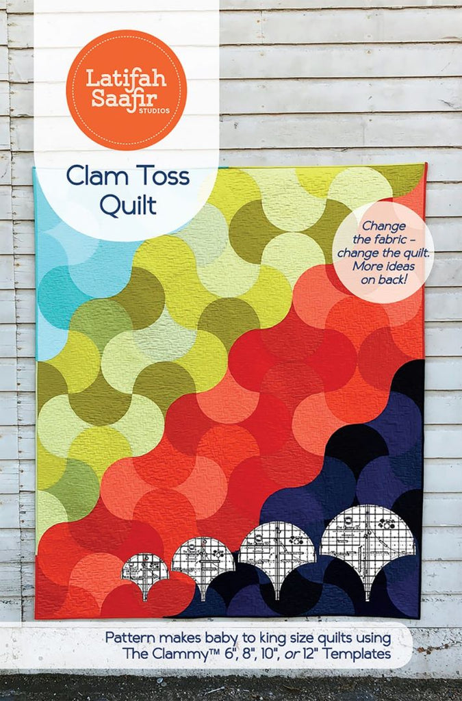 LATIFAH SAAFIR - Glam Toss Pattern - Artistic Quilts with Color