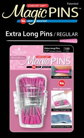 Magic Pins Extra Long Regular 100pc