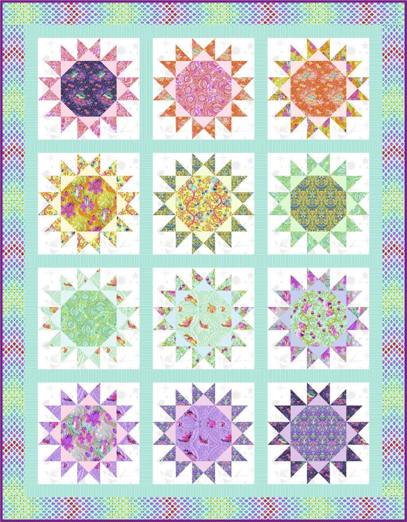 TULA PINK - TINY BEASTS & COLORS - MINI MENAGERIE QUILT KIT - Artistic Quilts with Color