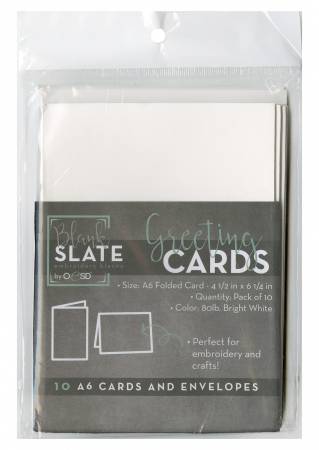BLANK GREETING CARDS & ENVELOPES SIZE A6 10PK