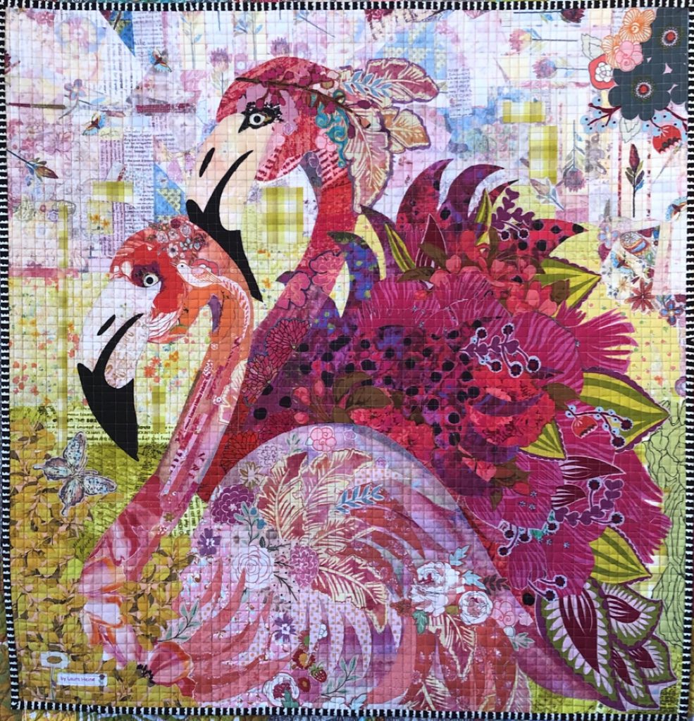 Laura Heine - Opposites Attract Collage Quilt Pattern - Artistic Quilts with Color
