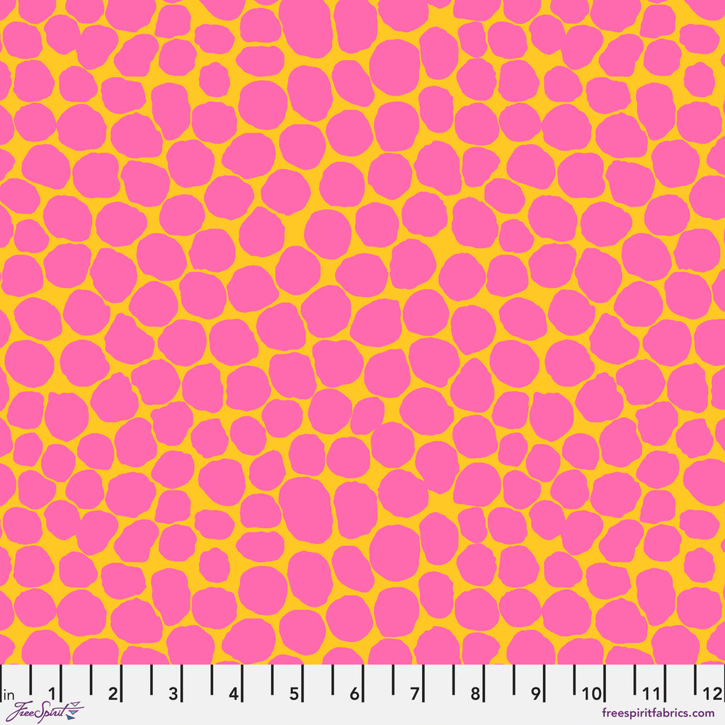 Brandon Mably - KFC FEBRUARY 2022 - Jumble, Yellow - Artistic Quilts with Color
