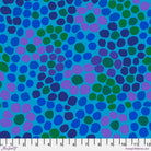 KAFFE FASSETT - KFC FEBRUARY 2022 - Flower Dot, Blue - Artistic Quilts with Color