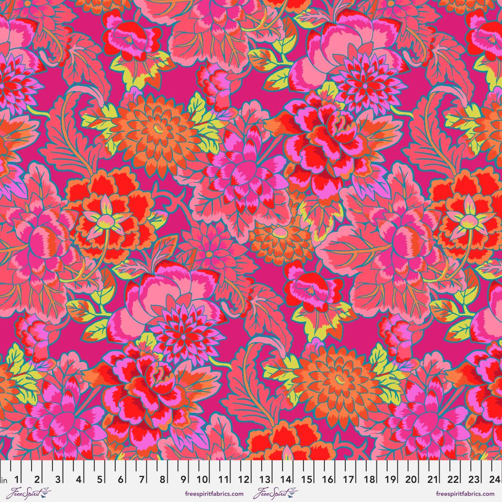 KAFFE FASSETT - KFC FEBRUARY 2022 - Cloisonne, Magenta - Artistic Quilts with Color