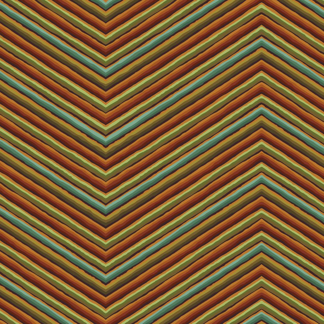 KAFFE 85 & FABULOUS - Chevron Stripe, Ochre 