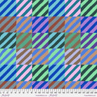 KAFFE FASSETT - KFC FEBRUARY 2022 -  Regimental Ties, Blue - Artistic Quilts with Color