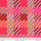 KAFFE FASSETT - KFC FEBRUARY 2022 -  Regimental Ties, Red - Artistic Quilts with Color