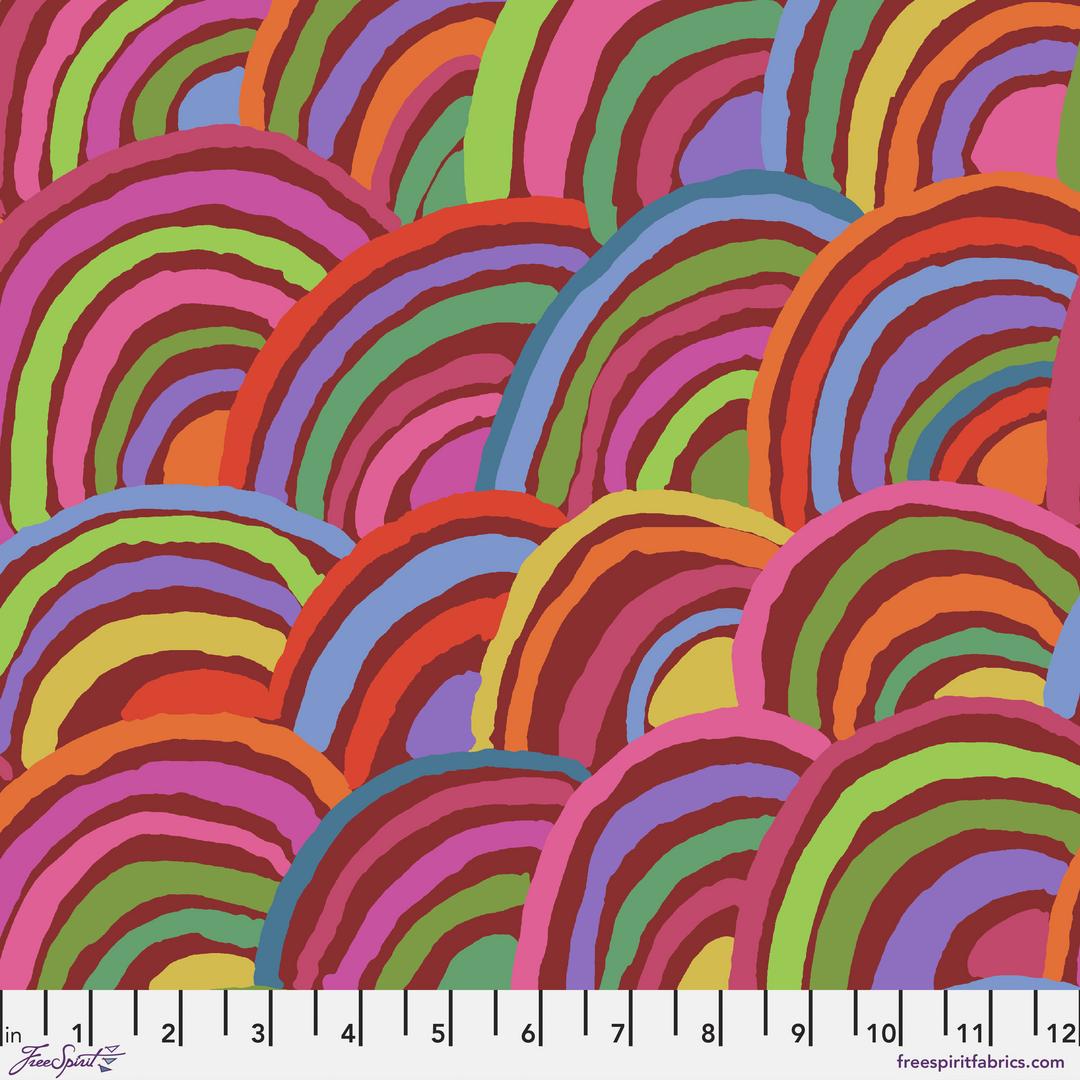 KAFFE FASSETT - KFC FEBRUARY 2022 - Rainbows, Red - Artistic Quilts with Color