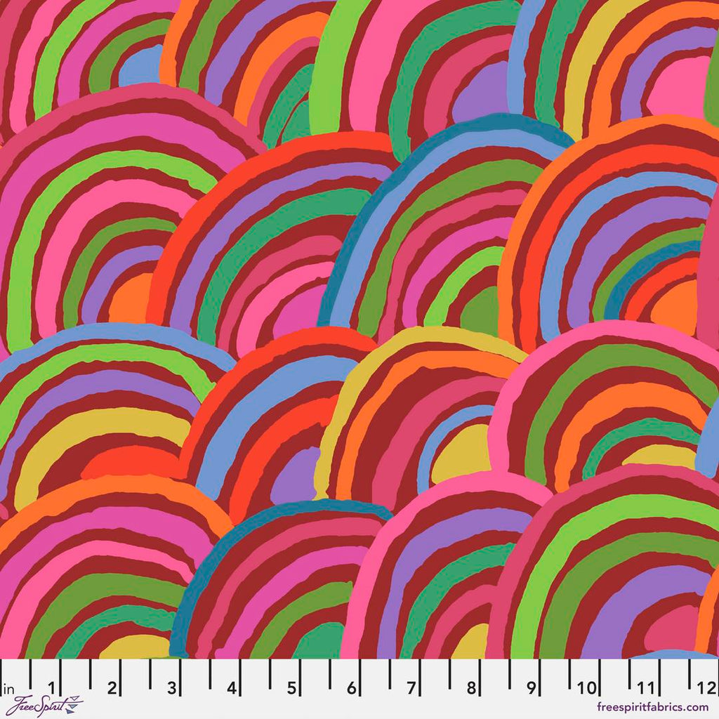 KAFFE FASSETT - KFC FEBRUARY 2022 - Rainbows, Red - Artistic Quilts with Color