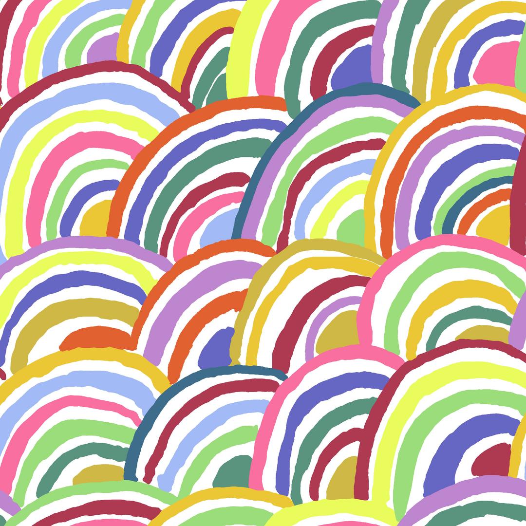 KAFFE FASSETT - KFC FEBRUARY 2022 - Rainbows, White