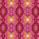 NATHALIE LETE - CONSERVATORY CRAFT - FOLK ART - Flocked , Coral - Artistic Quilts with Color