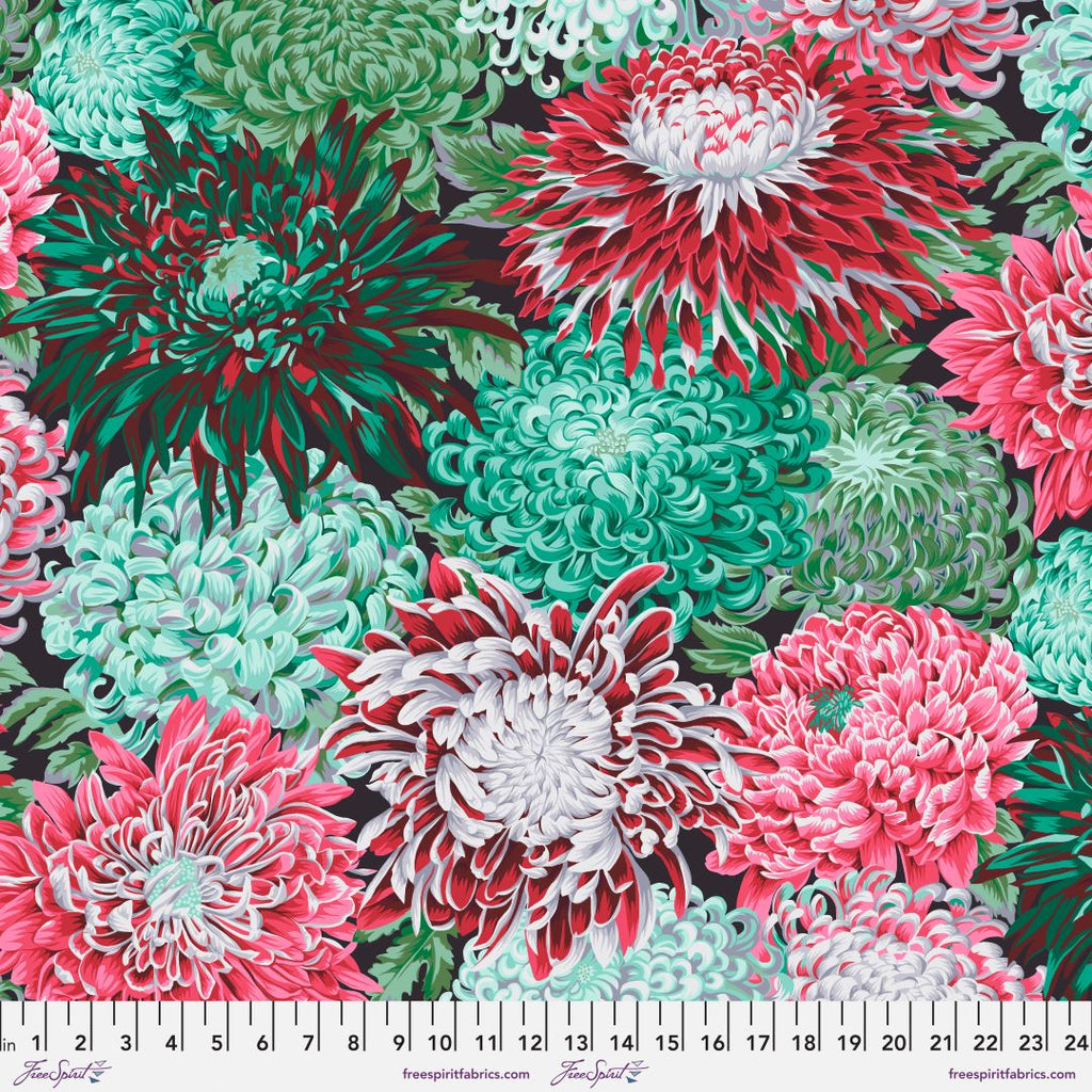 KAFFE FASSETT - KFC FEBRUARY 2022 - Japanese Chrysanthemum, Blush - Artistic Quilts with Color