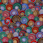 KAFFE FASSETT - KFC FEBRUARY 2022 - Spiral Shells, Dark - Artistic Quilts with Color