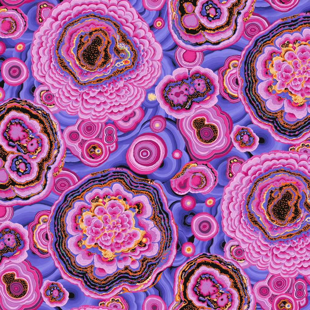 KAFFE FASSETT - KFC FEBRUARY 2022 - Agate, Magenta - Artistic Quilts with Color