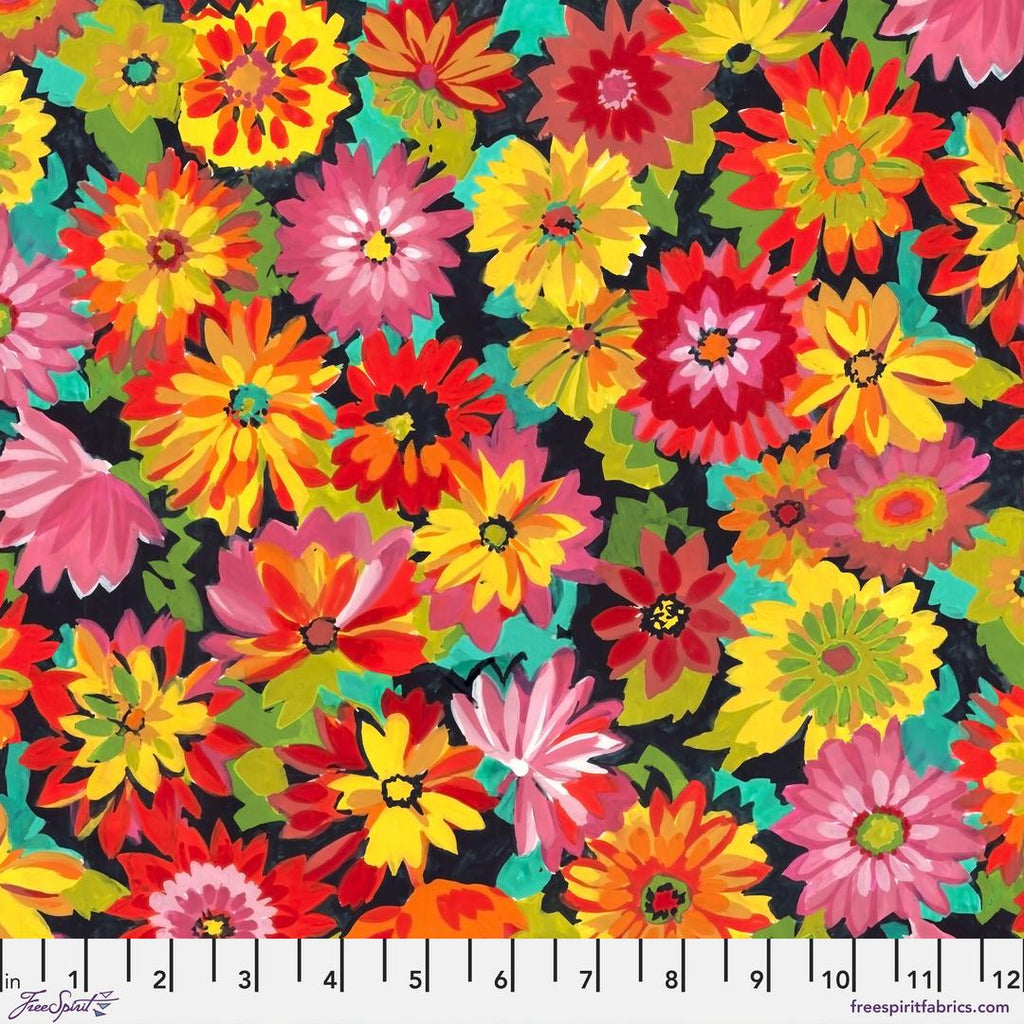 SARAH CAMPBELL - FRESH PICKED - Dahlia Garden, Warm - Artistic Quilts with Color