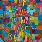 SUE PENN - UP, UP & AWAY - Dreams Take Flight, Panel - Artistic Quilts with Color