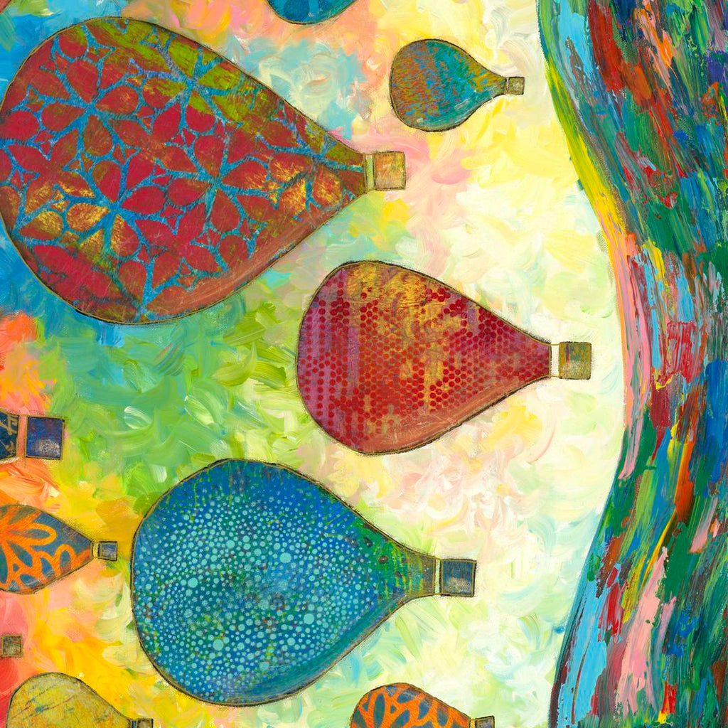 SUE PENN - UP, UP & AWAY - Balloon Festival, Multi - Artistic Quilts with Color