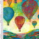 SUE PENN - UP, UP & AWAY - Balloon Festival, Multi - Artistic Quilts with Color