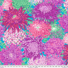 PHILIP JACOBS - 108" SATEEN QUITBACKS - Japanese Chrysanthemum, Magenta 