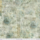 Tim Holtz - 108" Quilt Backs - Receipt 108, Aqua