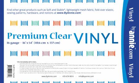 Premium Clear Vinyl - 16in x 54in