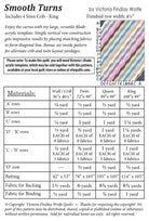 VICTORIA FINDLAY - SMOOTH TURNS PATTERN AND BLADE ACRYLIC TEMPLATE - Artistic Quilts with Color