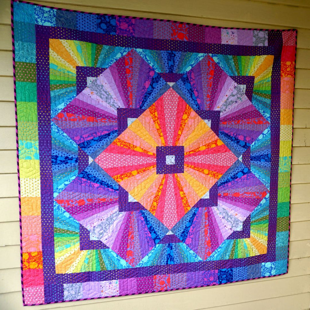TULA PINK - True Colors Quilt Kit - Solar Flare - Artistic Quilts with Color