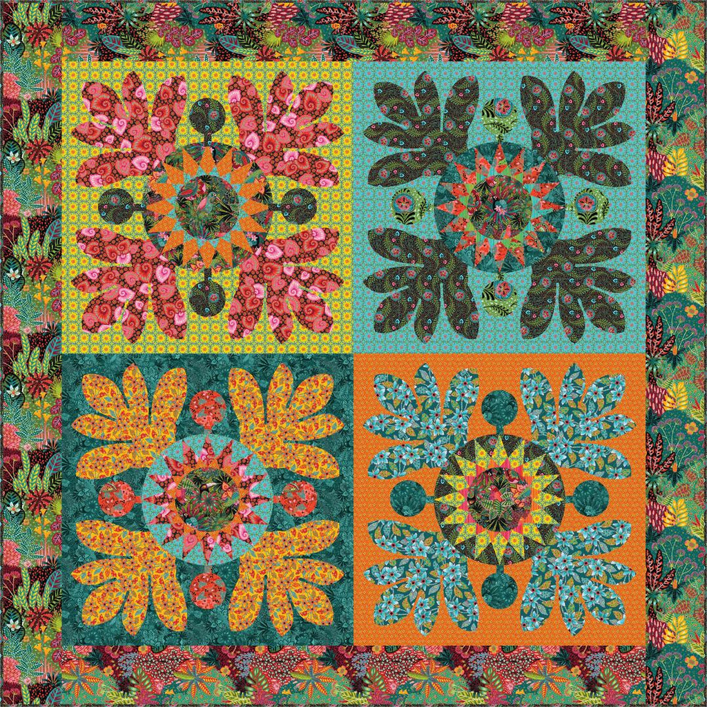 ODILE BAILLOEUL - TROPICALISM -  TROPICAL TRAVELS QUILT KIT SHIPPING NOVEMBER 2022 - Artistic Quilts with Color
