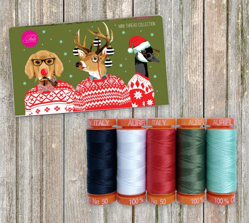 AURIFIL - Tula Pink - HOLIDAY HOMIES - Artistic Quilts with Color