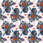 Artistic Quilts with Color Fabric BOHO BLOOMS by Kelli May-Krenz, Blue Vases - Multi SKU# PWKK024.MULTI SHIPPING SEPTEMBER 2021
