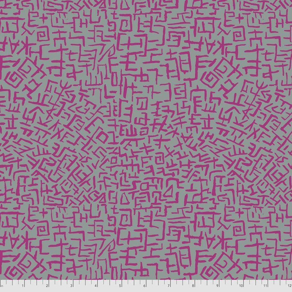 Artistic Quilts with Color Fabric Brandon Mably for the Kaffe Fassett Collective AUGUST 2021 Amaze - GREY SKU# PWBM078.GREY SHIPPING SEPTEMBER 2021