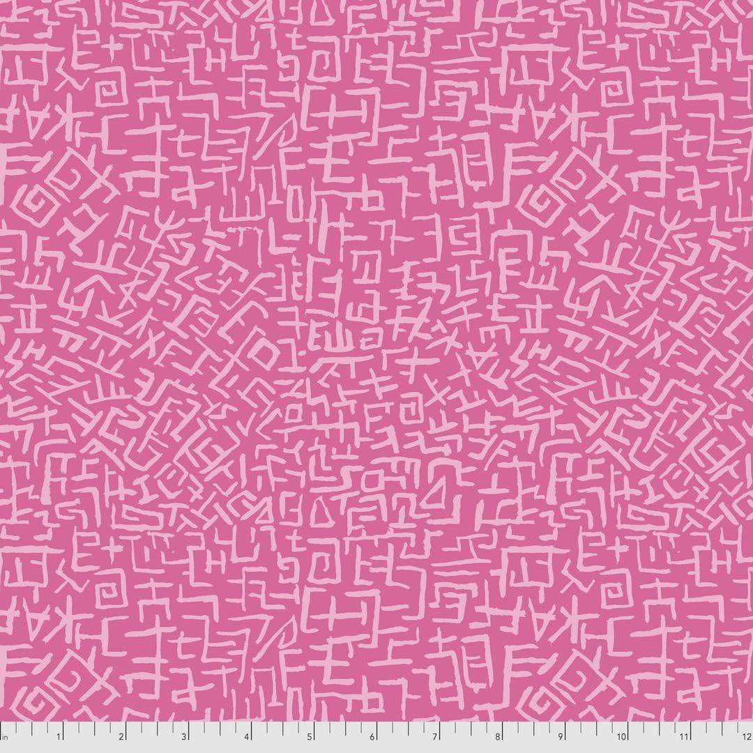 Artistic Quilts with Color Fabric Brandon Mably for the Kaffe Fassett Collective AUGUST 2021 Amaze - Pink SKU# PWBM078.PINK SHIPPING SEPTEMBER 2021