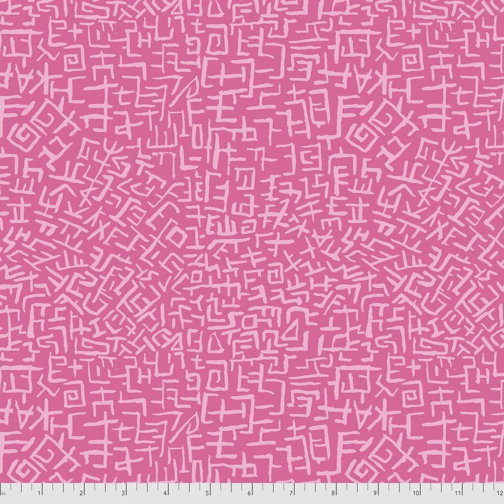 Artistic Quilts with Color Fabric Brandon Mably for the Kaffe Fassett Collective AUGUST 2021 Amaze - Pink SKU# PWBM078.PINK SHIPPING SEPTEMBER 2021